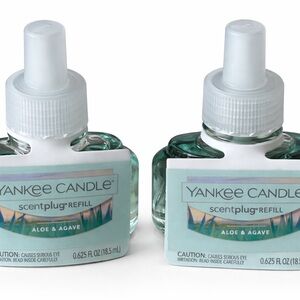 Two New Yankee Candle Aloe & Agave Plug In Scented Refills